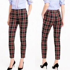 J. CREW Martie Stewart Stretch Wool Blend Plaid Pants Size 8